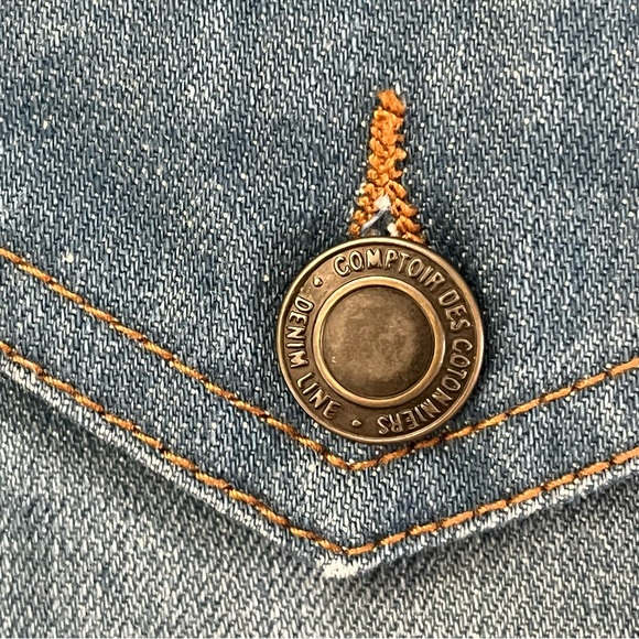 Comptoir Des Cotonniers Jeans Women 40 Flare Euro Hippie Boho 31 X 31 Stretch - Picture 3 of 15